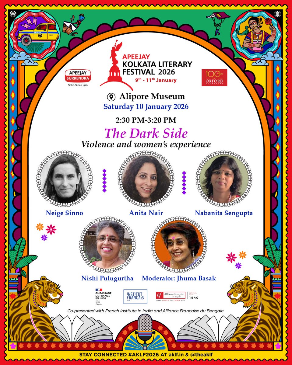 TheAKLF's tweet photo. Join us #Kolkata on Saturday 10th January, 2:30 PM at the historic Alipore Museum.
@anitanairauthor @nabsdg @nishipulu
@ifiofficiel @AFduBengale @FranceinIndia
#AKLF2026 #AKLF17Years #AliporeMuseum #Litfest https://t.co/uf2ZK1hb0b