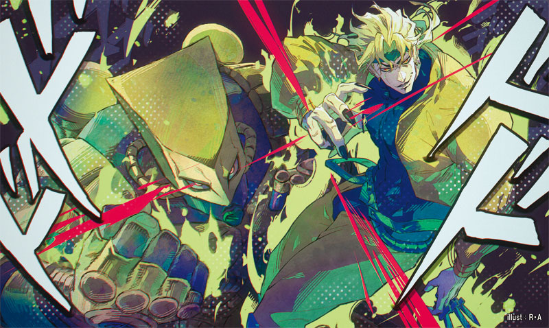 『C107/冬コミ/オンライン頒布/新作第14弾』   
 「DIO」のスリーブとプレイマットです。     
イラストは、R・A様(@RAmedjed)になります。 