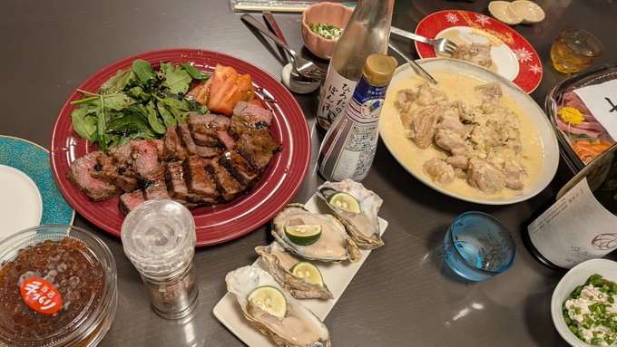 メリークリスマス!!!!(パパの手作り飯) 