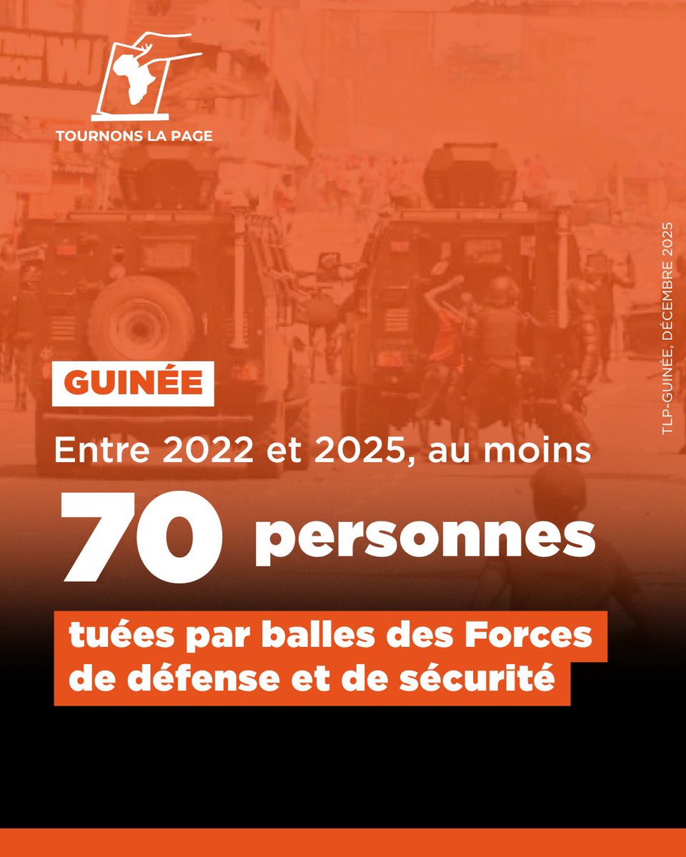 Fondé sur une documentation rigoureuse, incluant des témoignages anonymisés, des analyses de sources crédibles et une vérification croisée des informations, le rapport conclut que le régime militaire guinéen est devenu de plus en plus  @tournonslapage
sursautguinee.info/2025/12/24/gui…