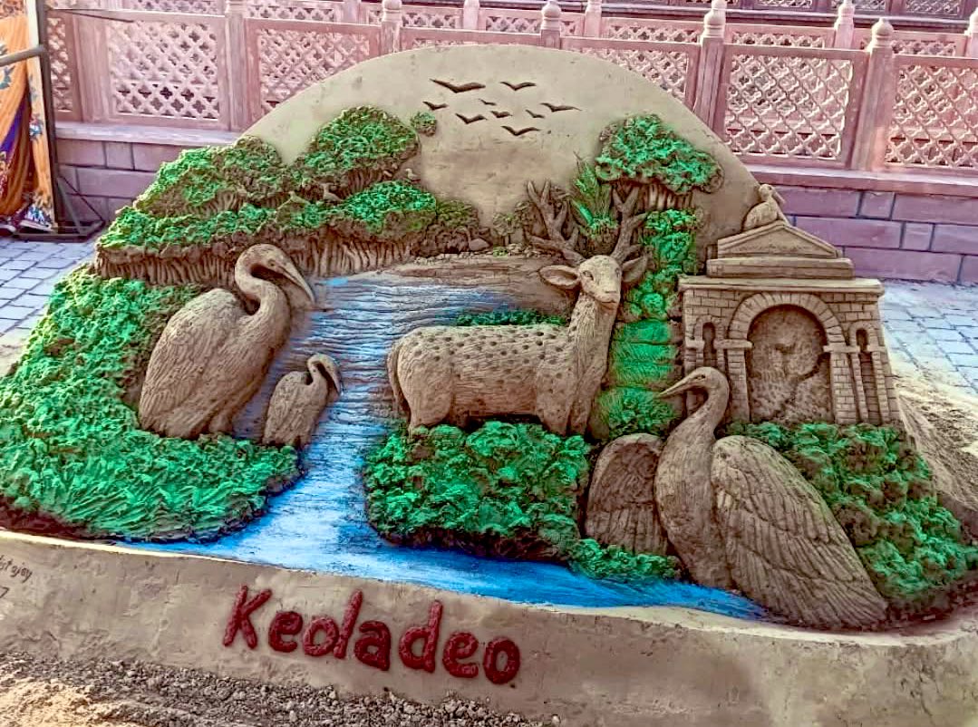 आज भरतपुर की रेत के कण कण में बसी सूरजमल जी की शोर्य और पराक्रम की गाथा को बालू रेत कलाकृति के माध्यम उकेरा जय श्री राम #surajmal #maharajasurajmal #bharatpur #sandart #rajasthan #sandart #sandartistajay #ajayrawat