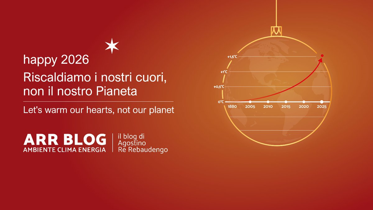 Buone Feste a tutte e tutti! Che il 2026 porti meno “contro” e più “come”.
La transizione non è una tifoseria in curva da stadio: è un lavoro di squadra in un cantiere aperto.
Grazie a chi sceglie il confronto costruttivo: scambiamoci dati, proposte e ascolto.
Il dibattito è