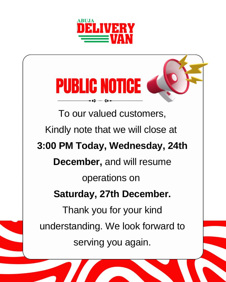 Instant VAN Delivery in Abuja tweet media