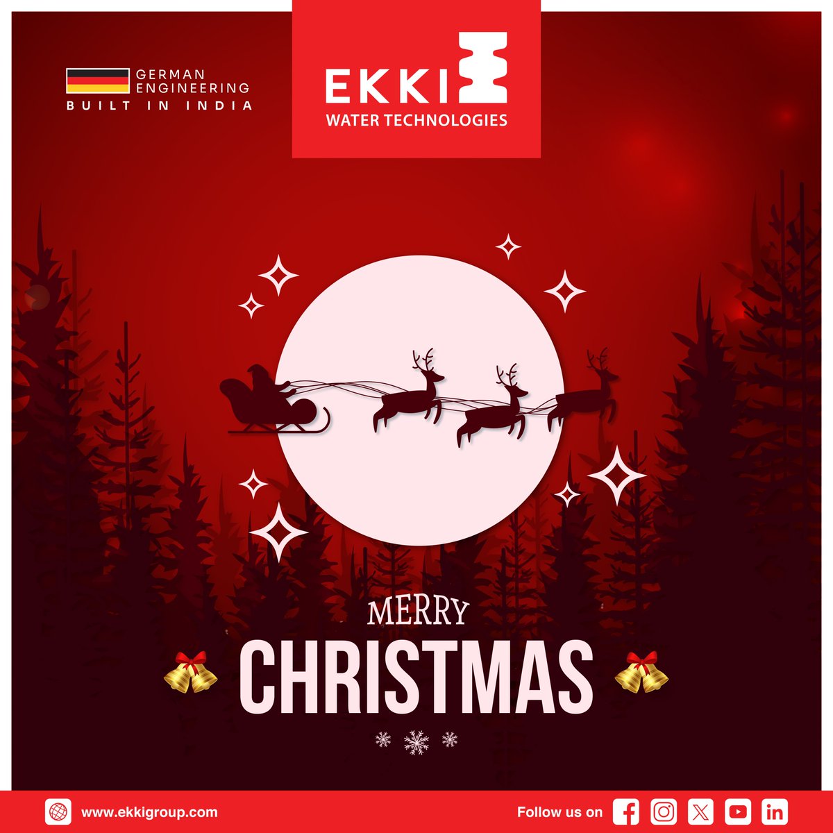 Christmas reminds us of gratitude, kindness, and togetherness.

Wishing you and your loved ones a joyful and peaceful Christmas.

🎄 With warm wishes from Team EKKI 🎄

#MerryChristmas #EKKIWaterTechnologies #FestiveJoy #ChristmasWishes #Christmas #SeasonGreetings #HappyHolidays