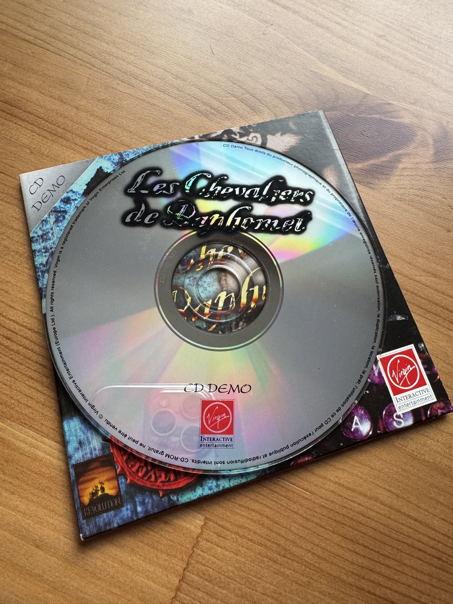 Today we have a French Broken Sword CD demo. Not too many of these going around I reckon :) #BrokenSword #retrogames #adventure #pointandclick