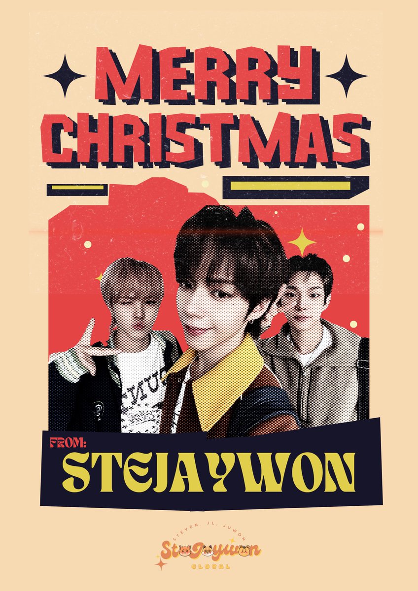 globalstejaywon's tweet photo. 🎄✨ Merry Christmas, Pillarz/Sejjangdans! 

Thank you for the love, cheers, and endless support this year. May your holidays be filled with warmth, joy, and brighter days ahead. ❤️🎁

#STEJAYWON #STVN #JUWON #JL https://t.co/yeohspB69I