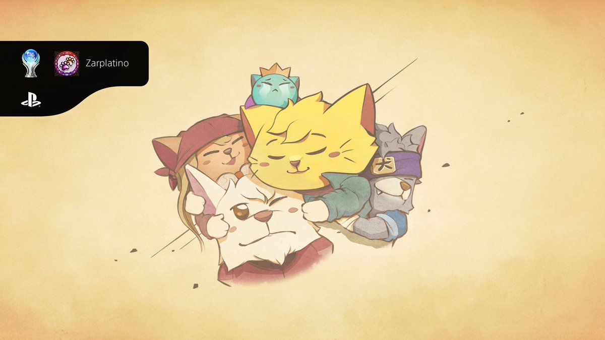 Meracor_'s tweet image. Platinos #74, #75 y #76: trilogía Cat Quest.