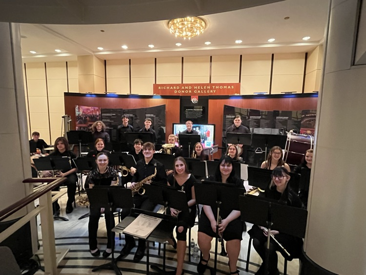 BVHS340's tweet photo. The Bureau Valley High School Band had four amazing performances at Symphony Center in Chicago, home of Chicago Symphony Orchestra. Wonderful music and memories were made! Our kids did a great job representing Bureau Valley High School! #bvmusic #gostorm https://t.co/DANN7FVPqP