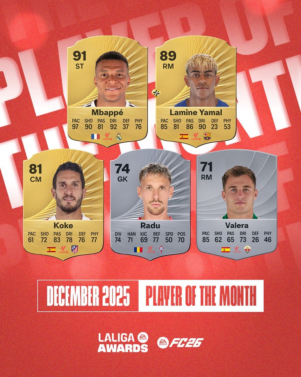 forcabarca_ar's tweet image. 🚨 لامين يامال مُرشح لجائزة أفضل لاعب لشهر ديسمبر 🚨

🔴🔵