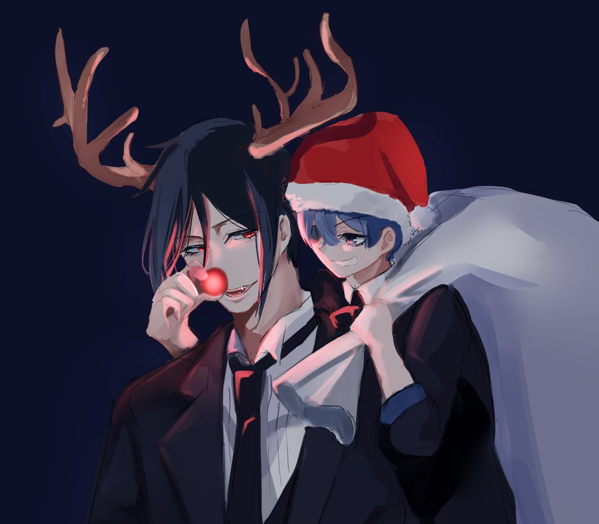 kitune__24's tweet image. 「red nose ❤️」