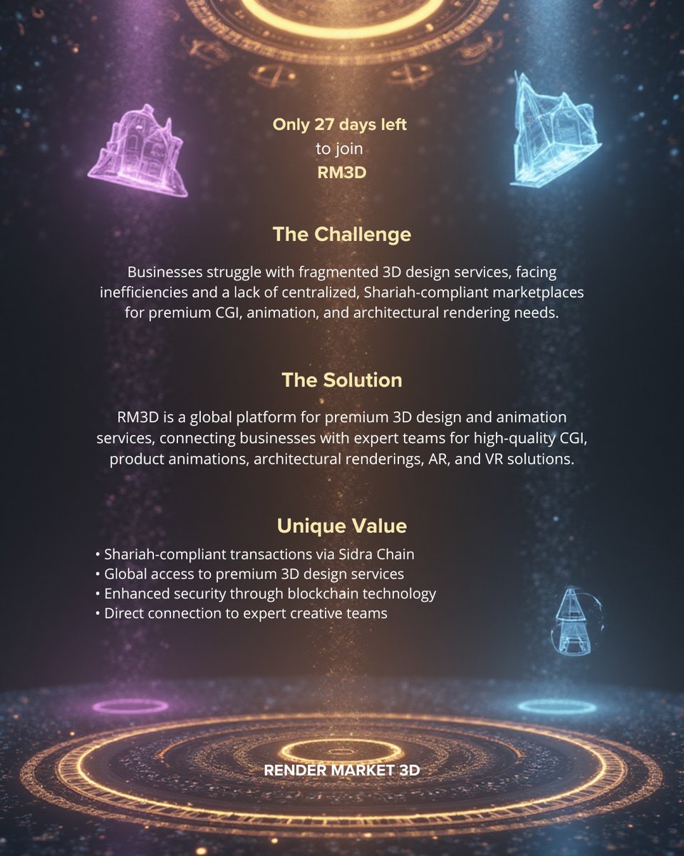 AsifAnsari83683's tweet photo. Where vision meets precision. RM3D powers businesses with high-quality CGI, 3D design, and next-gen visual storytelling.

https://t.co/rAyio6MJ8D

#RM3D #digitalart #CryptoTrading #GrokAI #cosplay #CryptoCommunity #SidraChain #SidraFamily #solution #uniquevalue #sidracommunity https://t.co/S1A0gPkvb8