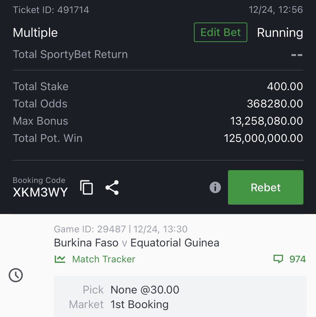 iamBigChops's tweet image. For your betting entertainment 

Code: XKM3WY

Flex: 1-2