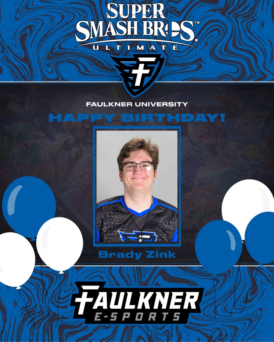 We wish a very Happy Birthday to Brady Zink! Brady is a Lieutenant on the Smash Bros. team where he mains both Link and Mario.