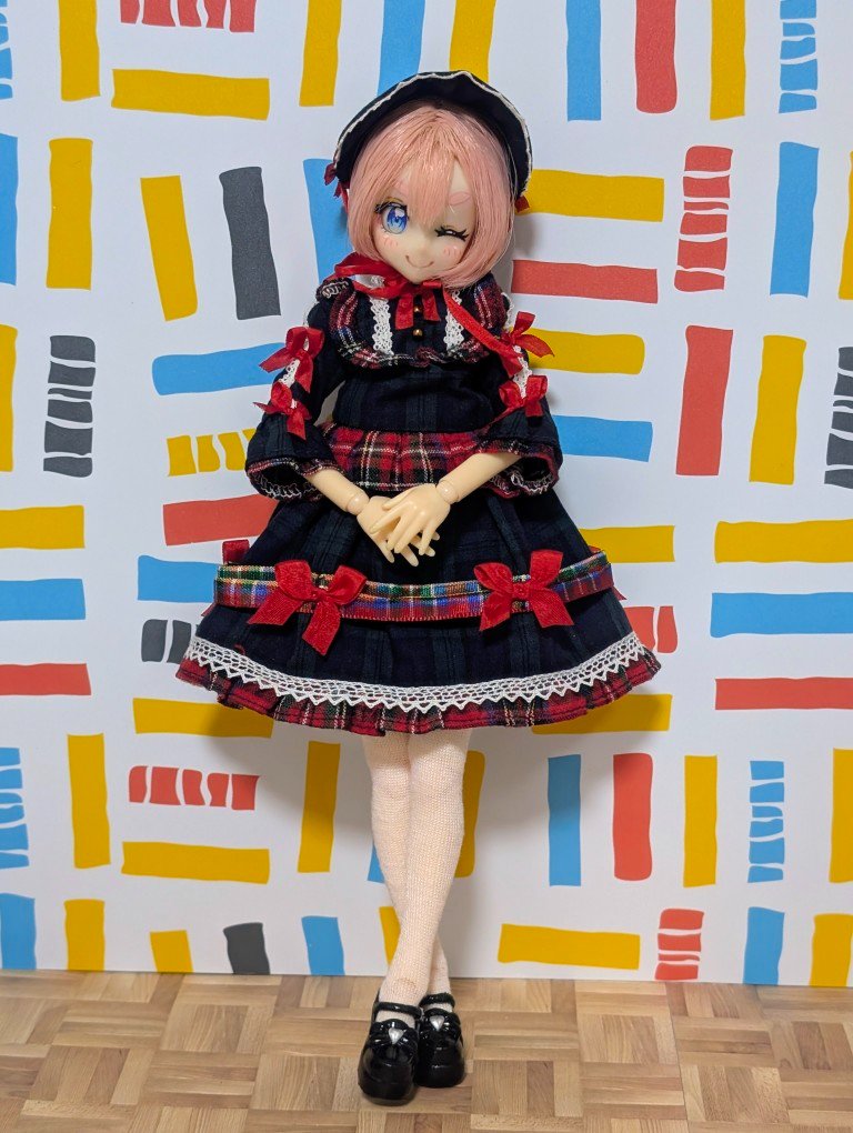 先日のLC大阪で購入したドレス。お人形さんみたいで可愛いね☺️