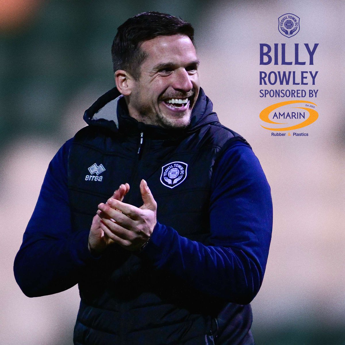Billy Rowley 🤝 Amarin Rubber &amp; Plastics

We’re delighted to confirm that Amarin Rubber &amp; Plastics will sponsor Billy through to the end of the 2026/27 season.

#YTFC 💚