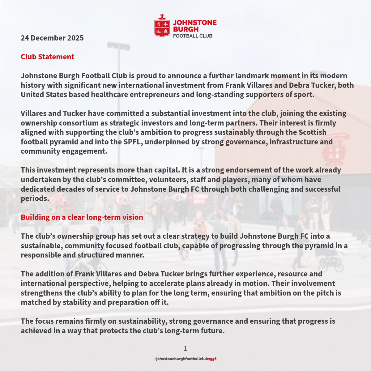 Johnstone Burgh Football Club tweet media