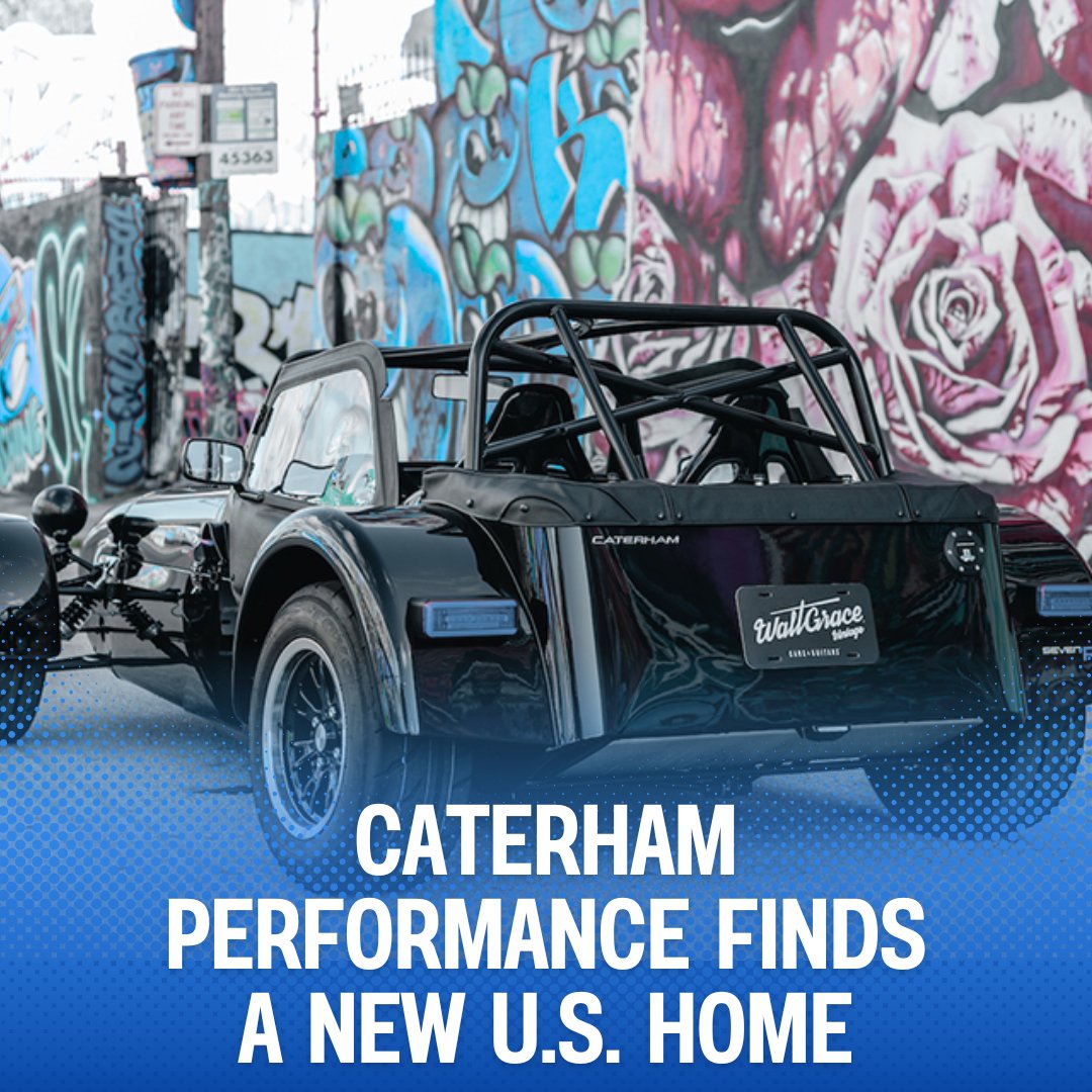 🚨 Walt Grace Vintage is now the newest Caterham Cars dealer in the U.S.! Lightweight performance, bespoke driving experiences, and iconic British sports car heritage are coming stateside.

#AutomotiveNews #Caterham #Cars