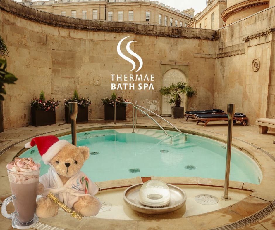 thermaebathspa's tweet image. Whatever you're doing this Christmas Eve, we hope it's a great one! Our Thermae Bath Spa teddy bear is chilling out poolside with a delicious hot drink from our Springs Cafe.

 #NaturalHotSprings #HotSprings #SpaLife #ThermaeBathSpa #VisitBath #UNESCO #ThermalWaters  #WellnessSpa