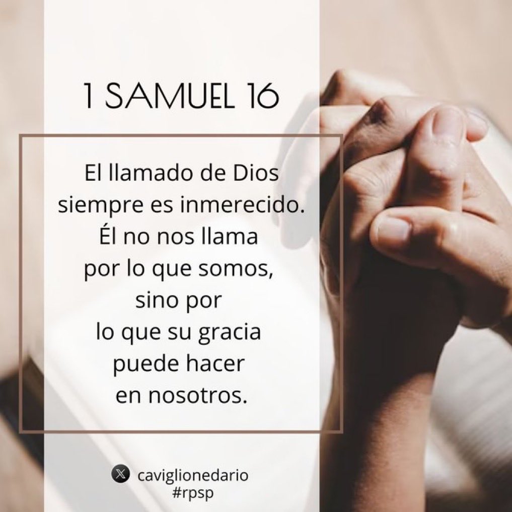 1Samuel 16
* El hombre ve lo que está delante de sus ojos, más Dios ve el corazón
* La apariencia puede ser engañosa. No se trata de parecer ser bueno, hay que  serlo
* Dios nos llama no por lo que somos, sino por su gracia.
⁦<a href="/PrDanielArana/">Pr. Daniel Arana</a>⁩ ⁦<a href="/prraulyaranga/">Raúl Yaranga</a>⁩