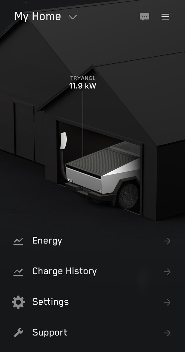 Tryangle's tweet image. More control, more connected… the Tesla way!

Loving my new charger already! Can’t wait to start getting cheaper rates!