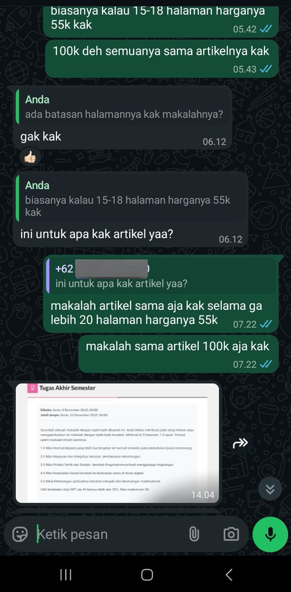 📌TESTIMONI JOKI ARTIKEL+MAKALAH
Nihhh guyss aku bawain testimoni terbaru yaa,kalian bisa kepoin akun aku karna testinya udah banyak🤩
#zonauang #jokitugas