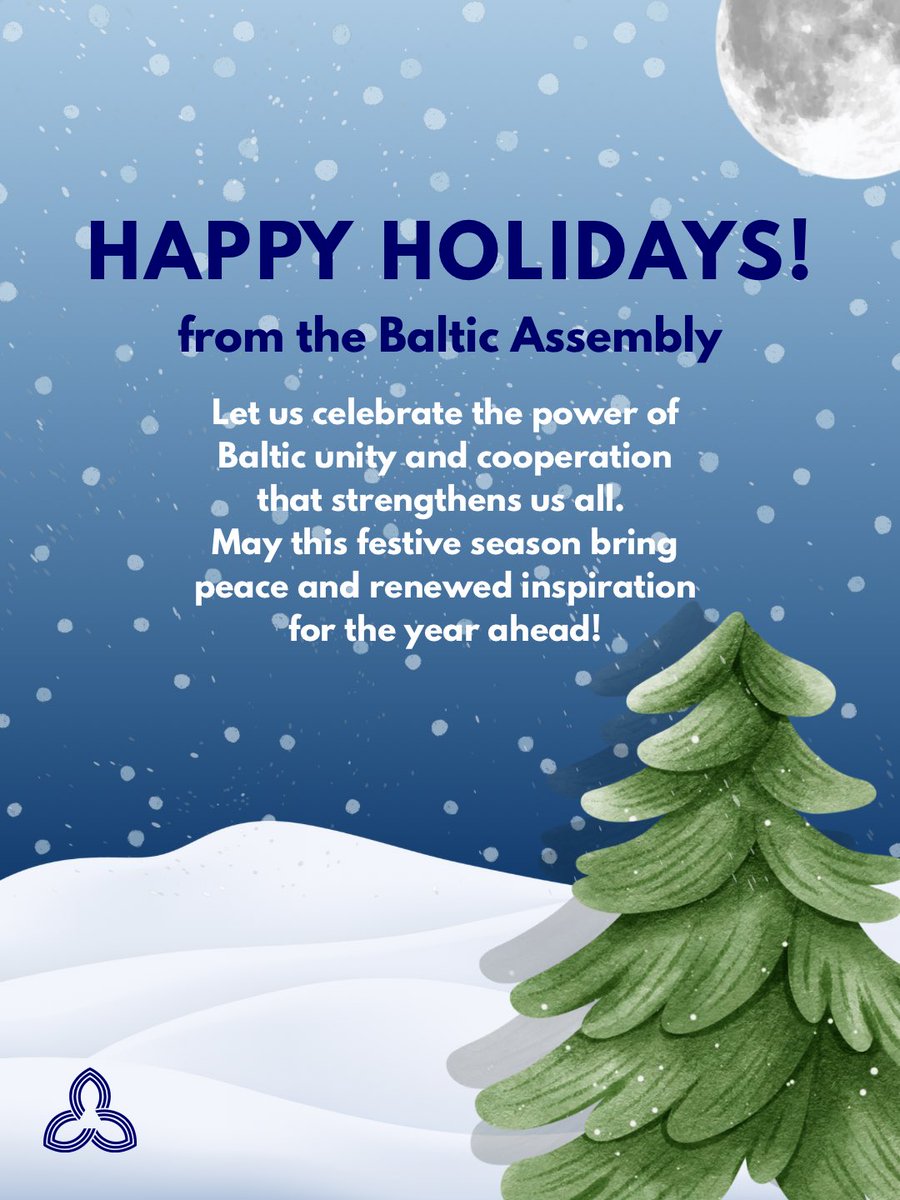 AssemblyBaltic's tweet image. Happy Holidays from the Baltic Assembly!🎄