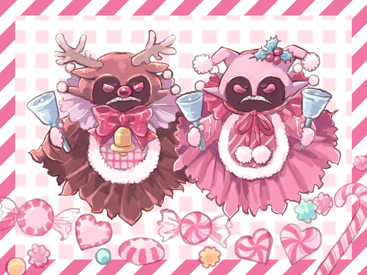 semewaprincess's tweet image. 悪魔なのにクリスマスさせられてゴキゲンナナメのダークリゾネーター🥺🎄🎅🎀🔔