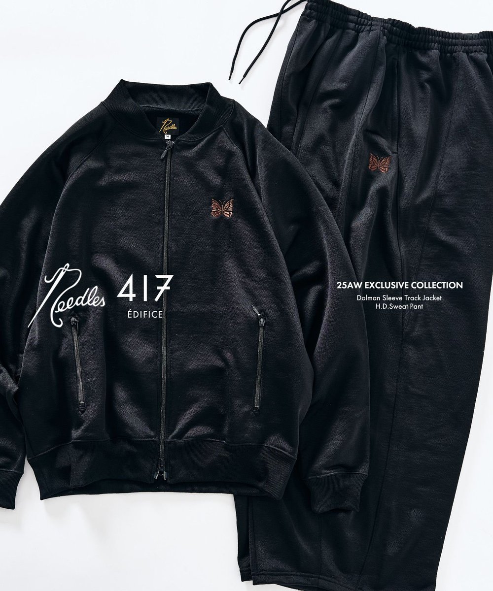 NEEDLES × 417 EDIFICE 2025 FW 別注 “Dolman Sleeve Track Jacket