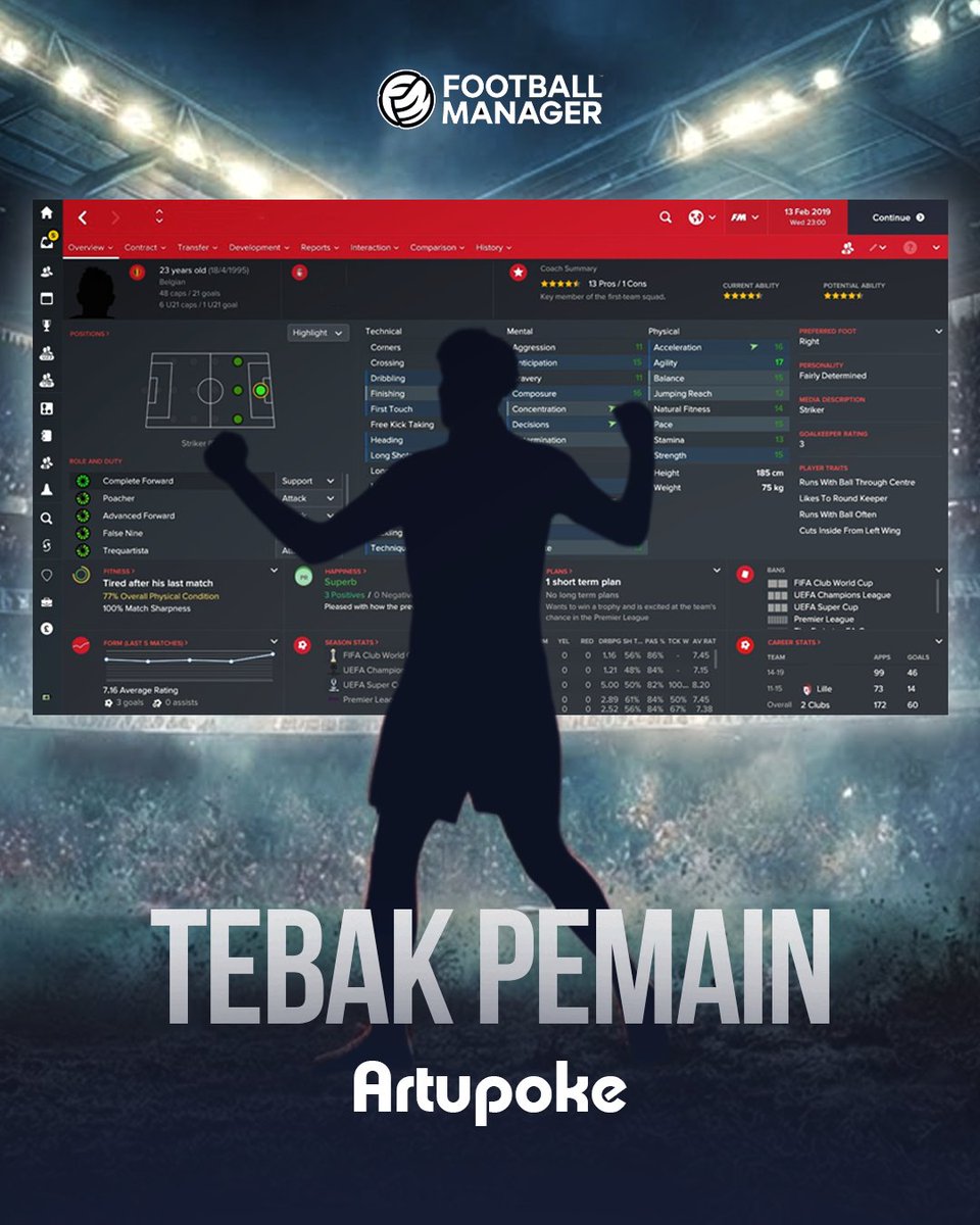 TEBAK PEMAIN: EDISI FM 🔥
Siapa pemain di gambar ini?

Cara ikut:
1️⃣ Reply jawaban kamu (nama pemain)
2️⃣ Tambahin 1 alasan singkat: “kenapa yakin itu dia”
3️⃣ Retweet atau follow biar nggak nyasar

🎁 1 pemenang berhadiah 50k GoPay/DANA
⏰ Deadline: besok 21.00 WIB

⤵⤵