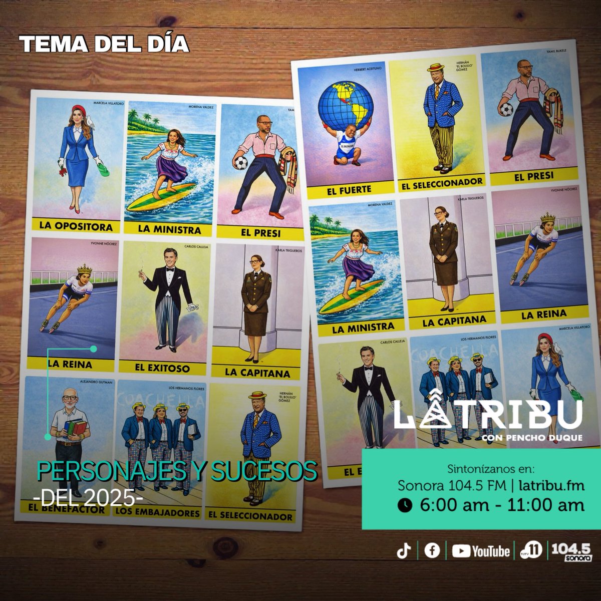 💬 #TemaDelDía || Estamos por finalizar el año y queremos dar a conocer los sucesos y personajes más emblemáticos del 2025. 😎 

¡No te lo puedes perder! Sintonízanos
📻 <a href="/SonoraFM_sv/">Sonora FM</a> 104.5
🎙️latribu.fm