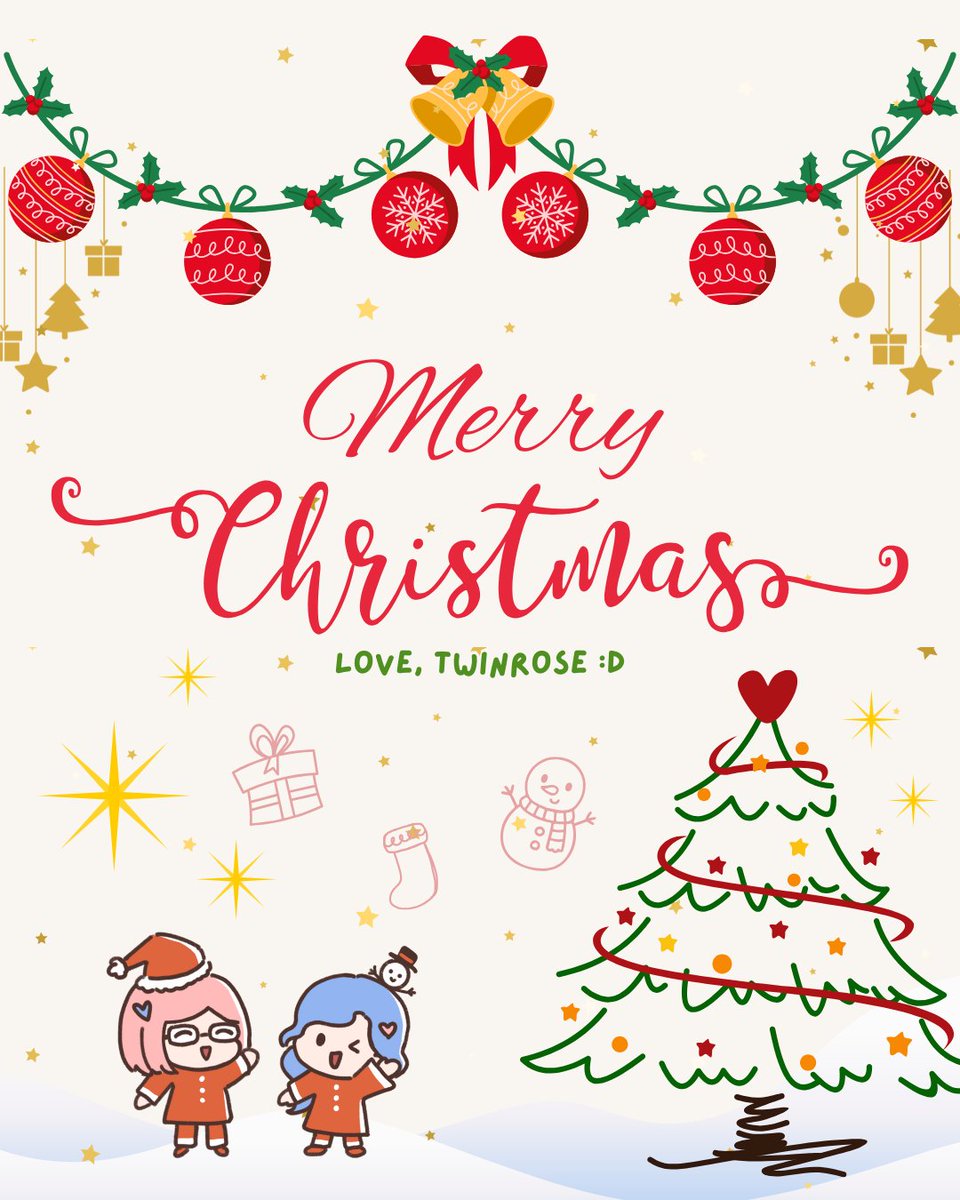 TwinroseShop's tweet photo. Merry Christmas everyone 🩷🥹! Twinrose wishes you all a Christmas filled with comfort 🫶! https://t.co/TaZbDYYMkr