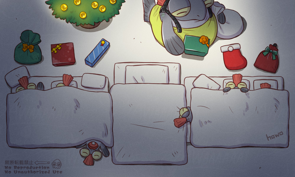 ドスコイ母さん家のクリスマス🎄
おやすみコジャケちゃんたち