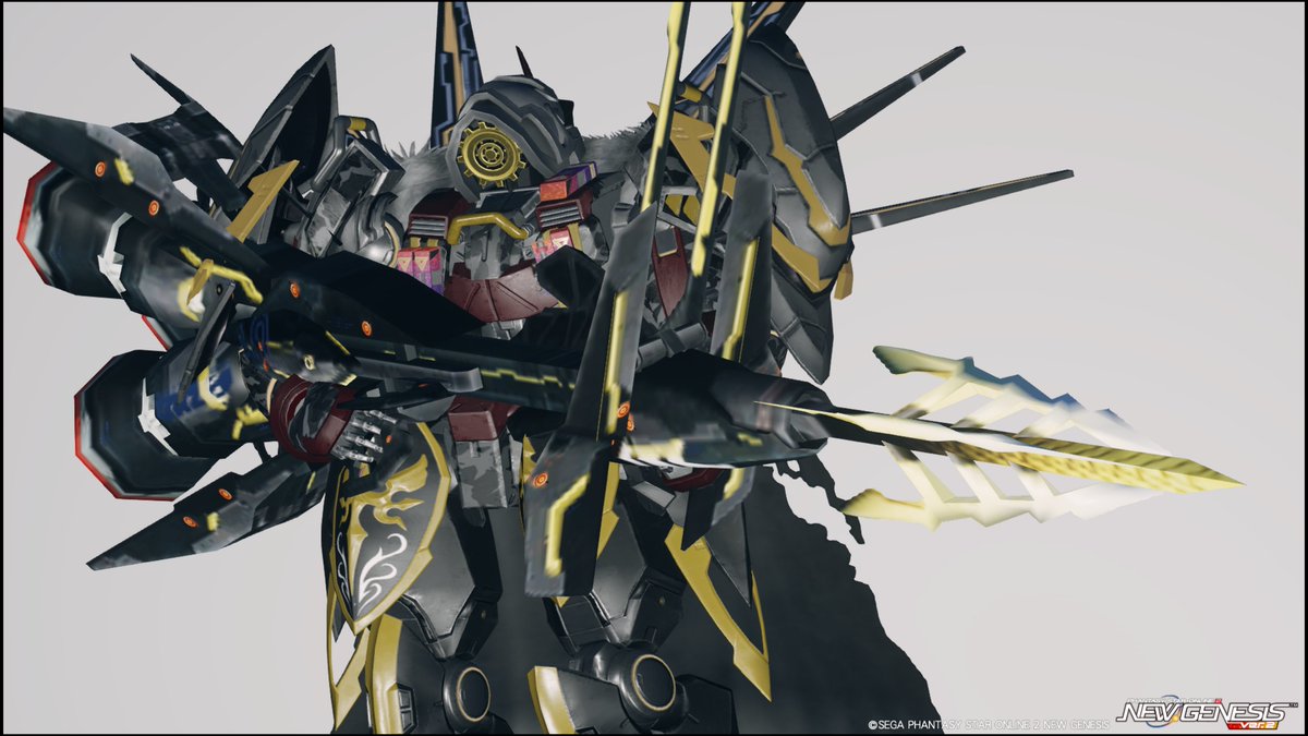 NICE_WORK_TENNO's tweet image. #PSO2NGS
不定期マイファッション枠紹介(7/50)
No.7 ギア
まぁまぁ前に作った...?
ギア使ったヘッドを作りたくてできた
何となく知的な感じになったので待機は読書
でかい武器が似合う
