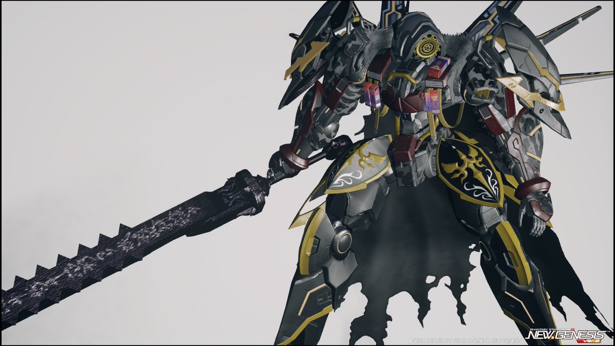 NICE_WORK_TENNO's tweet image. #PSO2NGS
不定期マイファッション枠紹介(7/50)
No.7 ギア
まぁまぁ前に作った...?
ギア使ったヘッドを作りたくてできた
何となく知的な感じになったので待機は読書
でかい武器が似合う