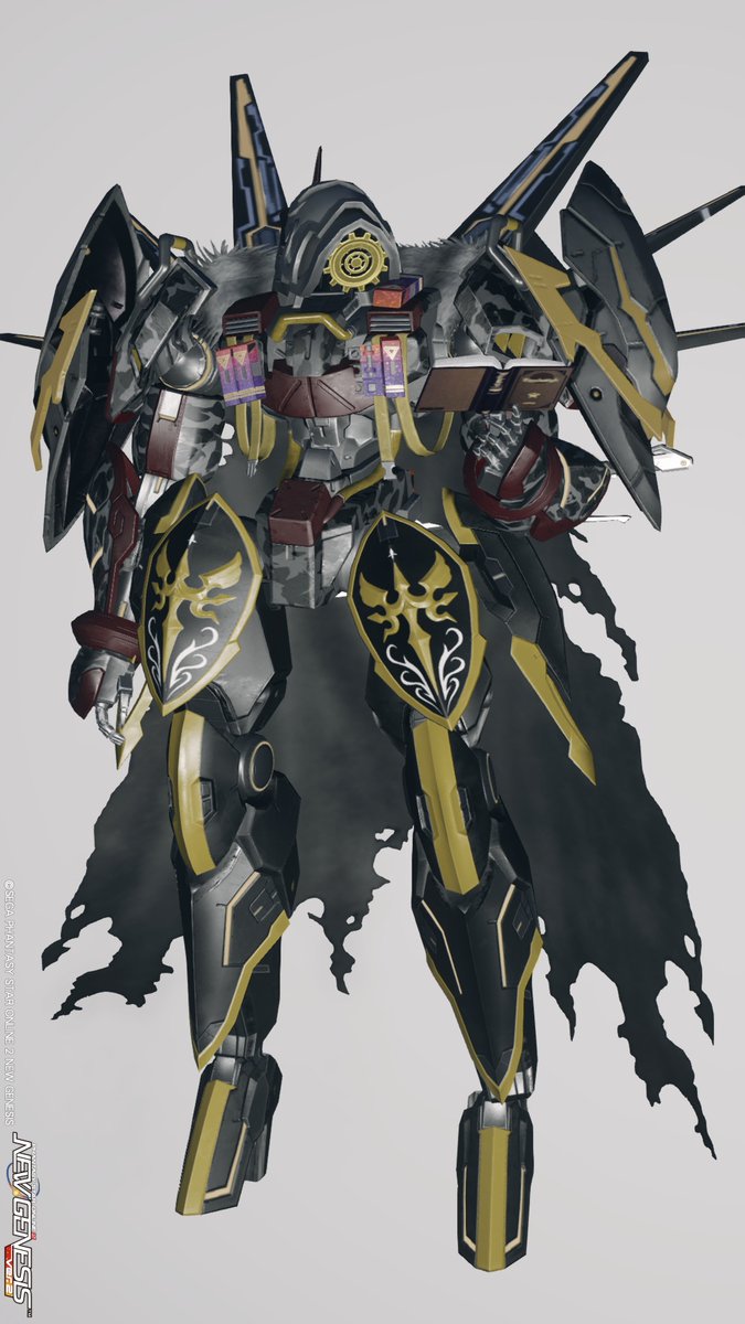 NICE_WORK_TENNO's tweet image. #PSO2NGS
不定期マイファッション枠紹介(7/50)
No.7 ギア
まぁまぁ前に作った...?
ギア使ったヘッドを作りたくてできた
何となく知的な感じになったので待機は読書
でかい武器が似合う