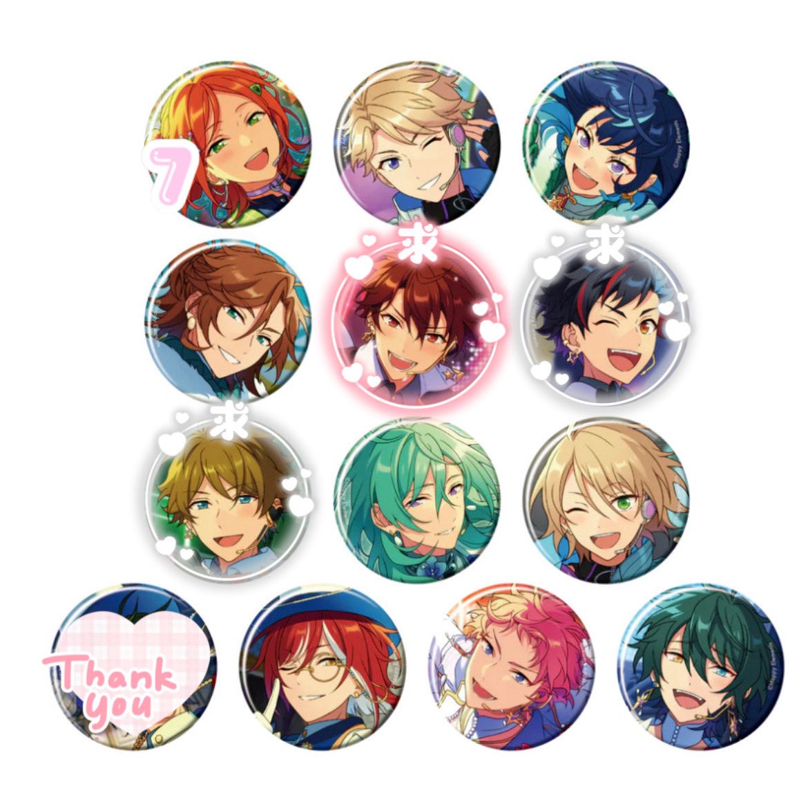 交換】あんスタ コレクション缶バッジ コレ缶 缶バッジ idol Dec 譲