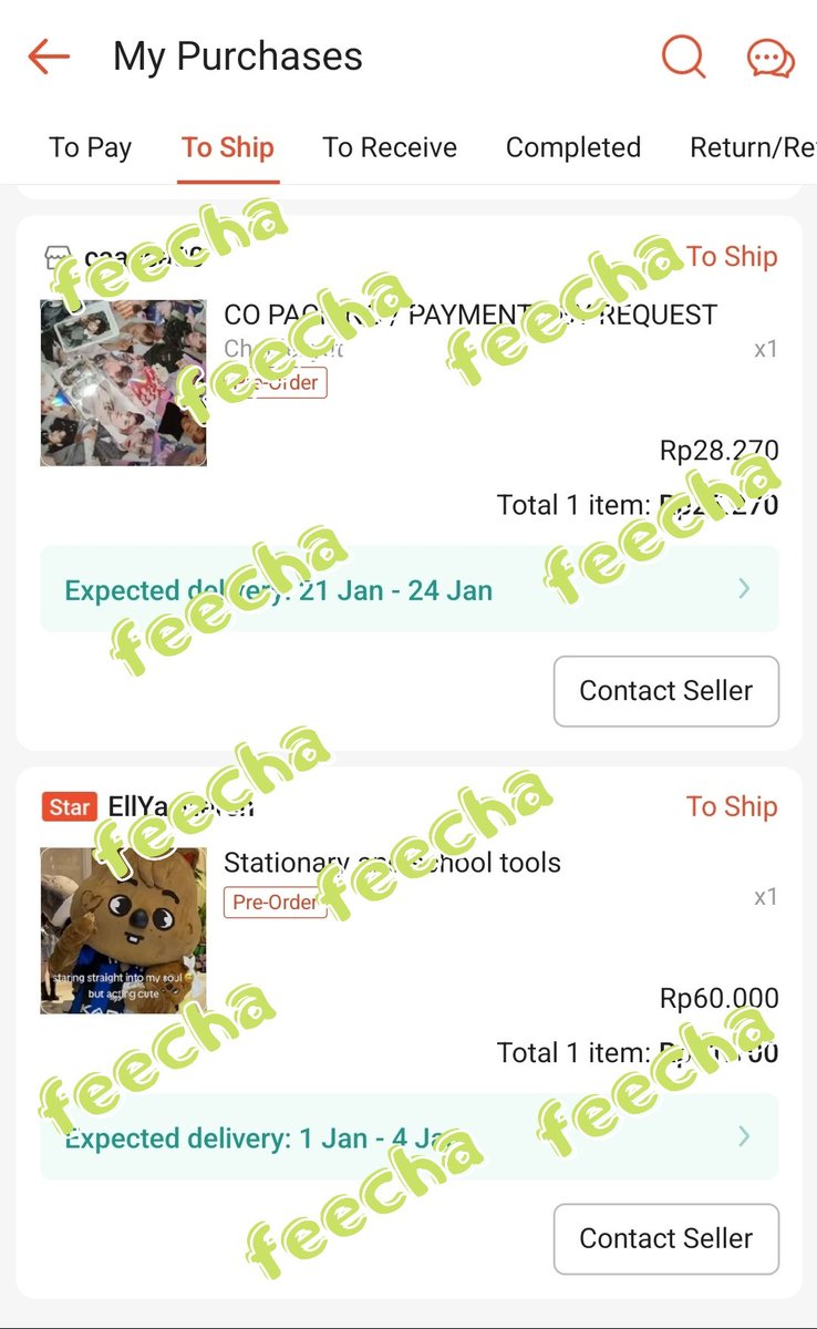 #feechacoproof
checkout proxy proof

✨️ all indonesia e-commerce
✨️ rate: 15.000 = $1  
✨️ fee: $0.5
