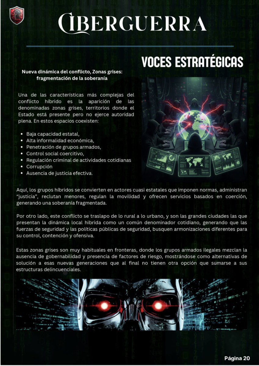 AndresPB1981's tweet photo. Hoy quiero compartir desde mi experiencia como consultor de seguridad algunas reflexiones y consideraciónes. 

En momentos complejos siempre aparecen “expertos” improvisados de SEGURIDAD. 

✅ Dato clave (frecuencia vs percepción):
En todo el 2025, Nariño registra solo 3 acciones de este tipo, menos del 1% de la dinámica criminal y ni hablar del comparativo Nacional.

El objetivo no es militar: es psicológico y comunicacional para afectar la percepción.

Vale la pena bajar el ruido y analizar con criterio técnico lo ocurrido en la vía Pasto–Chachagüí. 👇

Lo de ayer NO fue un combate ni un retén armado.

Fue una acción delincuencial propia de los conflictos híbridos: hechos de baja frecuencia, alta visibilidad, diseñados para generar miedo, impacto mediático y distorsión de la percepción de seguridad, no control territorial.

Lo verdaderamente relevante aquí paisanos es:

✔️ Inteligencia y comunidad alertaron de la intención de los bandidos. 
✔️ Tropas ya estaban desplegadas sobre la vía (estrategia que venimos trabajando en presencia y cobertura)
✔️ Se detectaron explosivos en una alcantarilla, NO EN EL PUENTE
✔️ Hubo intercambio de disparos NO COMBATES, ENFRENTAMIENTOS NI RETENES.
✔️ La Fuerza Pública disuadió, persiguió y evitó una afectación mayor

Resultado:

❌ No volaron la vía
❌ No incomunicaron a Pasto
❌ No lograron su objetivo
✔️ La institucionalidad respondió a tiempo (Estuvimos todos al momento en el sitio, dos consejos de seguridad extraordinarios).

ESTO SÍ ES CONTROL TERRITORIAL

REFLEXIÓN: 

No exageremos o desinformemos, sin querer hacemos  apología del delito  y se amplifica justo lo que los violentos buscan: protagonismo. 

Que fue a 10 min de Pasto, claro que sí y las hemos tenido también en Pasto y las hemos repelido con nuestros soldados y policías, por que gracias a ellos, los bandidos NO HAN LOGRADO COMPLETAR SUS OBJETIVOS. 

🔹 Pensemos en ciudad y región
🔹 Pensemos en nuestros Carnavales 2026
🔹 Protejamos la confianza colectiva
🔹 Respaldemos a quienes nos cuidan
🔹 No confundamos percepción con realidad operacional
🔹Respaldemos nuestros gobernantes, NO ES FÁCIL

Estamos en conflicto, sí.
Pero también tenemos Policía, Ejército y Fiscalía trabajando UNIDOS, con estrategia y resultados.

Y para mis paisanos que hoy son “Expertos en Seguridad” y que se aprovechan de esto para política, La seguridad no se grita, se construye,con información responsable, apoyo institucional y reflexión colectiva, pero sobre todo desde el TECNISMO.

Con gusto debatimos cuanto Uds dispongan, siempre desde el cariño y respeto, como soldado y no político.

Les dejo mi último artículo de Mutación del Conficto y Conflictos Híbridos para la revista Latinoamericana CiberGuerra.

#Nariño360
#SeguridadTerritorial
#UNIDOSPorLaSeguridad
#ReflexiónCiudadana 

@BluRadioCo 
@CaracolPasto 
@LuisAlfonsoEsc 
@gobnarino 
@enterate_narino 
@surnoticiashoy 
@HoyNarino 
@CaracolPasto 
@NicolasToro2024 
@Ejercito_Div3 
@PedroSanchezCol