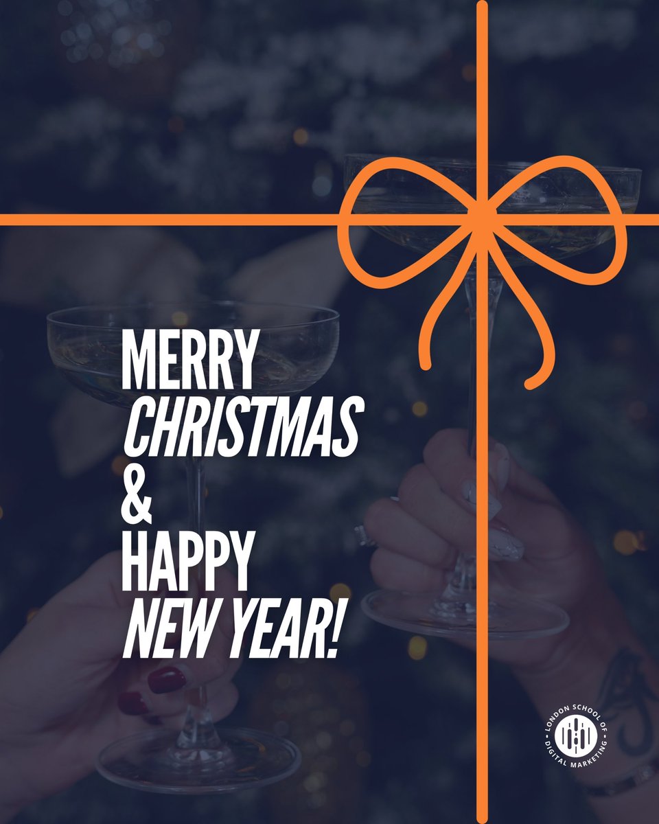 LSDM_Training's tweet photo. From the LSDM Team to you:

We wish a Merry Christmas to all those who celebrate, and to everyone a very Happy New Year! 🥂 May 2026 be a wonderful year and that we all achieve our goals 🚀💙

#lsdm #marketingcommunity #holidayseason https://t.co/Lx8mAM7Y8p