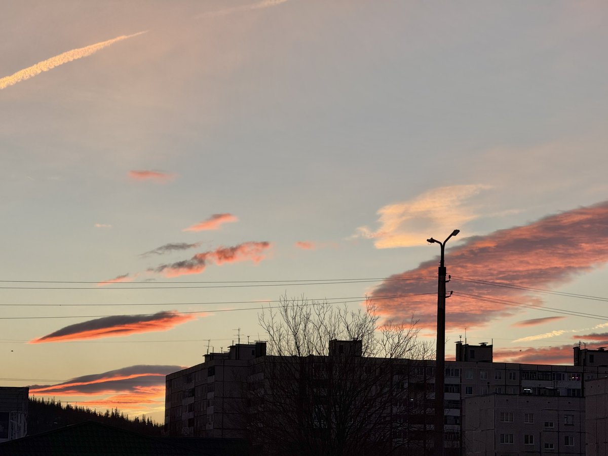 К Рождеству и небо ясное. Хорошая сегодня полярная ночь.