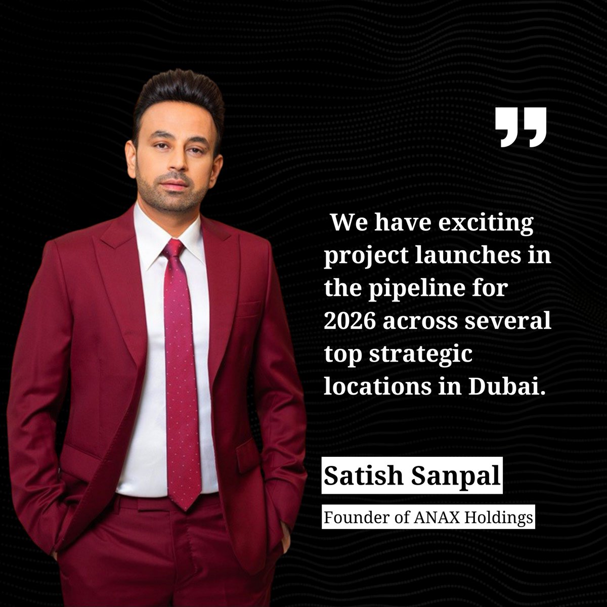 <a href="/SatishSanpal/">Satish Sanpal</a> , founder of <a href="/AnaxHolding/">Anax Holding</a> , charts a bold course across luxury real estate, global markets and philanthropy, with ambitions to rank ANAX Holding among the top holding companies in the region.

Full story here: arabianbusiness.com/resources/meet…