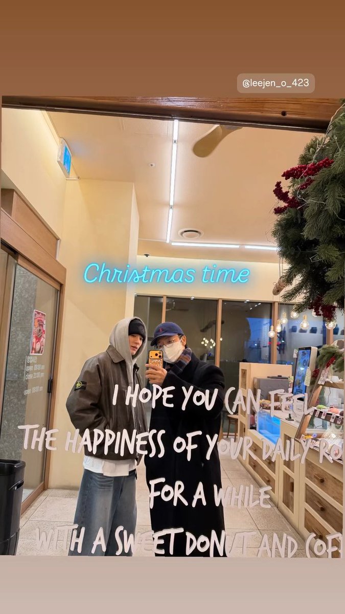 jjarchiv's tweet image. #JENO from leedonghae’s ig story 📷