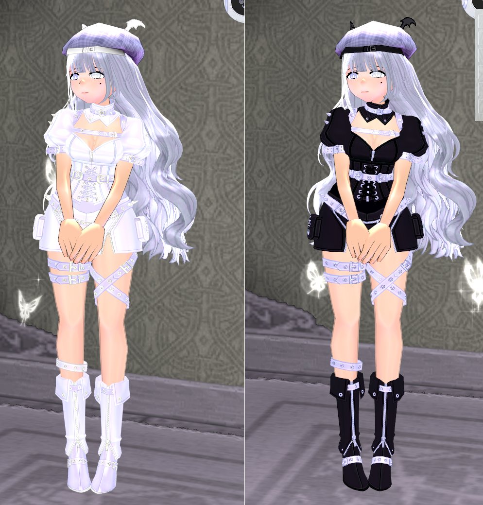 nut_piii's tweet image. 하얀펑크와 까만펑크중 고민이 됩니다