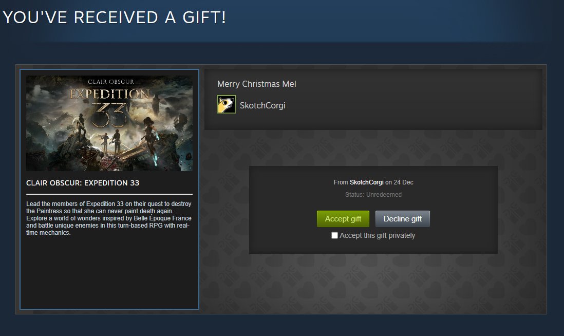 THANK YOU SO MUCH CORGI FOR THE EXPEDITION 33!!! 😭❤️❤️❤️

can't wait to finally play the game of the year and see what it's about YIPEE 🎊🎊🎊