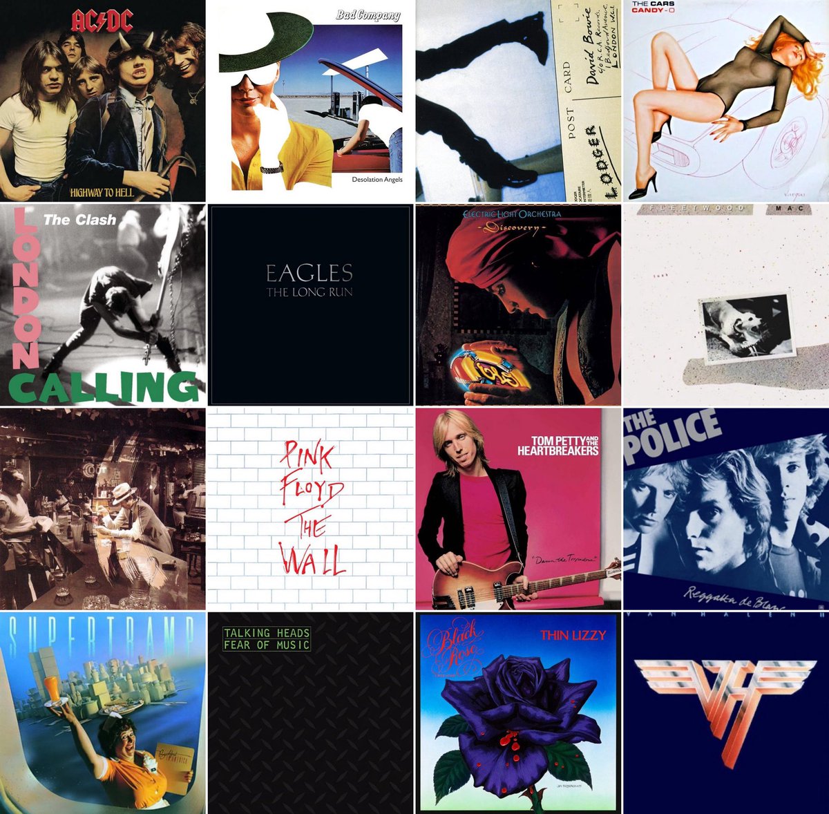 JVMonte2's tweet image. Which FOUR from this group of albums released in 1979 are you keeping?