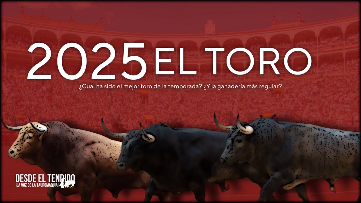📺 ¡NUEVO PROGRAMA! 2ª parte del análisis de la temporada 2025. 
🐂¿Cual ha sido el mejor toro de la temporada? ¿Y la ganadería más regular? Disponible en 👇
🔴 YouTube: youtu.be/II6S2GhRUrA?si…