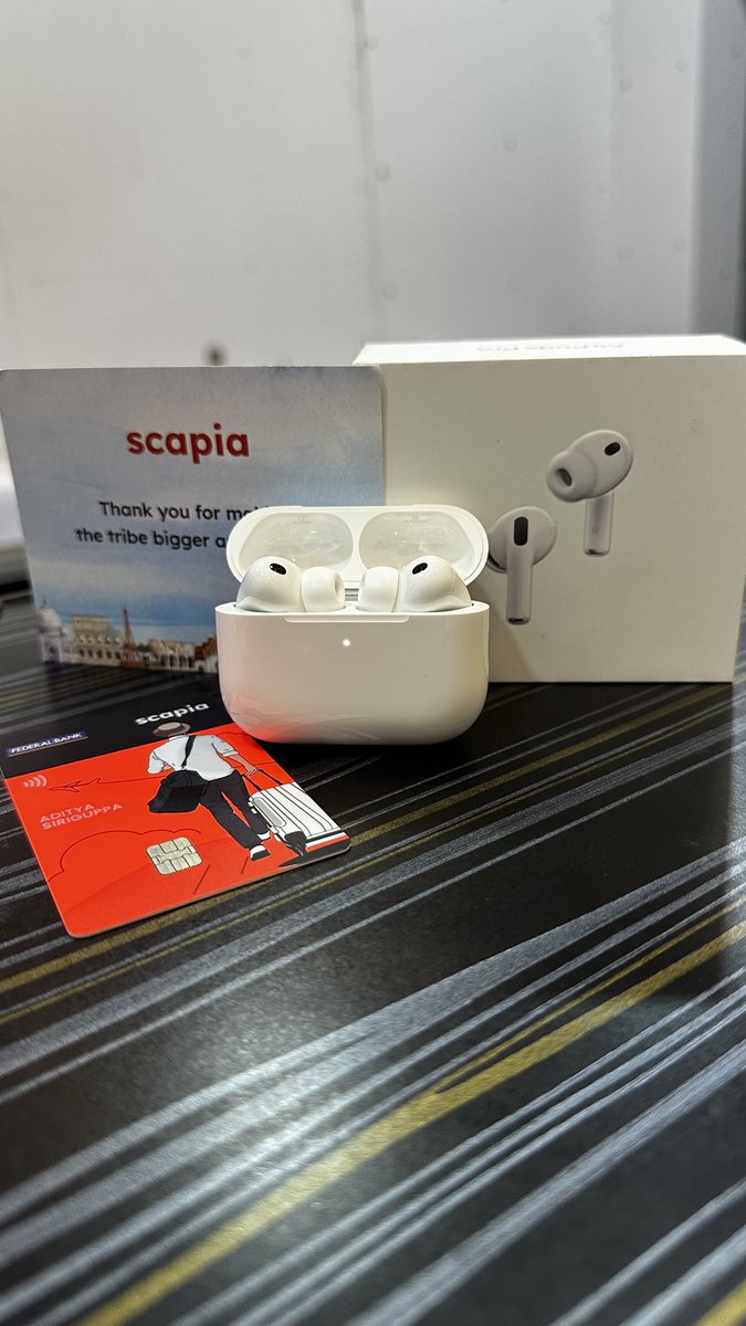 sv_adi's tweet photo. Thank You @getscapia for this amazing gift for growing the tribe by 7. This is the best Life Time Free card in the market with amazing benefits and to start with, Apply here :
https://t.co/GXZ0faVIws https://t.co/OPRXHIfImk