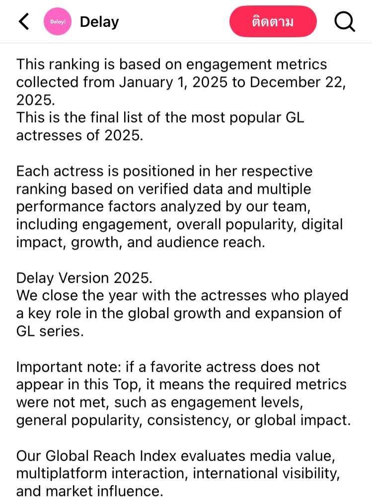 GHMAN_Uyn's tweet image. นักแสดง GL ที่ได้รับความนิยมมากที่สุดในปี 2025  🔥🙂‍↔️

อันดับ 1 Freen
อันดับ 2 Becky

การจัดอันดับวัดจากการมีส่วนร่วมที่รวบรวมตั้งแต่วันที่ 1 ม.ค.- 22 ธ.ค. 2025
* ซึ่งไม่ได้วัดจากแค่ในไทย แต่วัดจากการมีส่วนร่วมระดับโลกและมูลค่าสื่อต่อการขับเคลื่อนอุตสาหกรรมทั่วโลก

#ฟรีนเบค