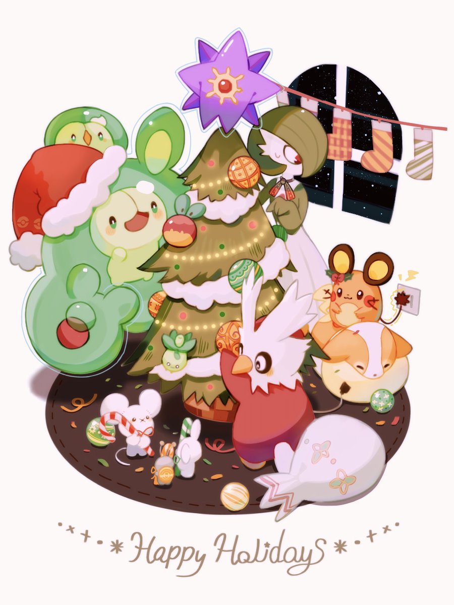 Harumomo122's tweet image. 🎄Happy Holidays🎄
#ポケモンイラスト  #MerryChristmas2025
