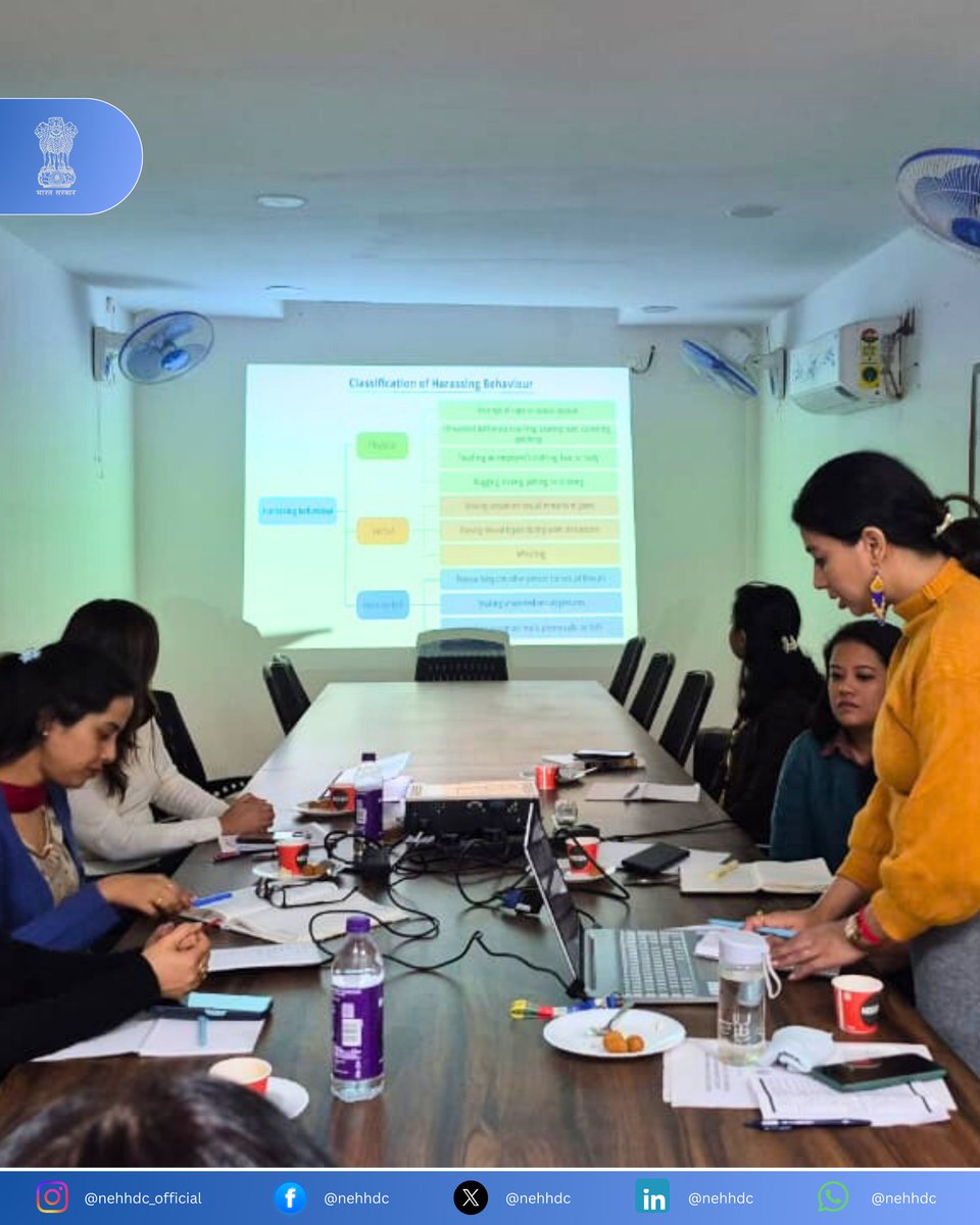 nehhdc's tweet image. NEHHDC conducted a POSH Sensitization Programme for all employees at its Garchuk premises. The session was led by Smt. Nandita Deka, Advocate, Gauhati High Court, strengthening awareness on rights, responsibilities &amp;amp; workplace dignity. #NEHHDC #POSH #SafeWorkplace